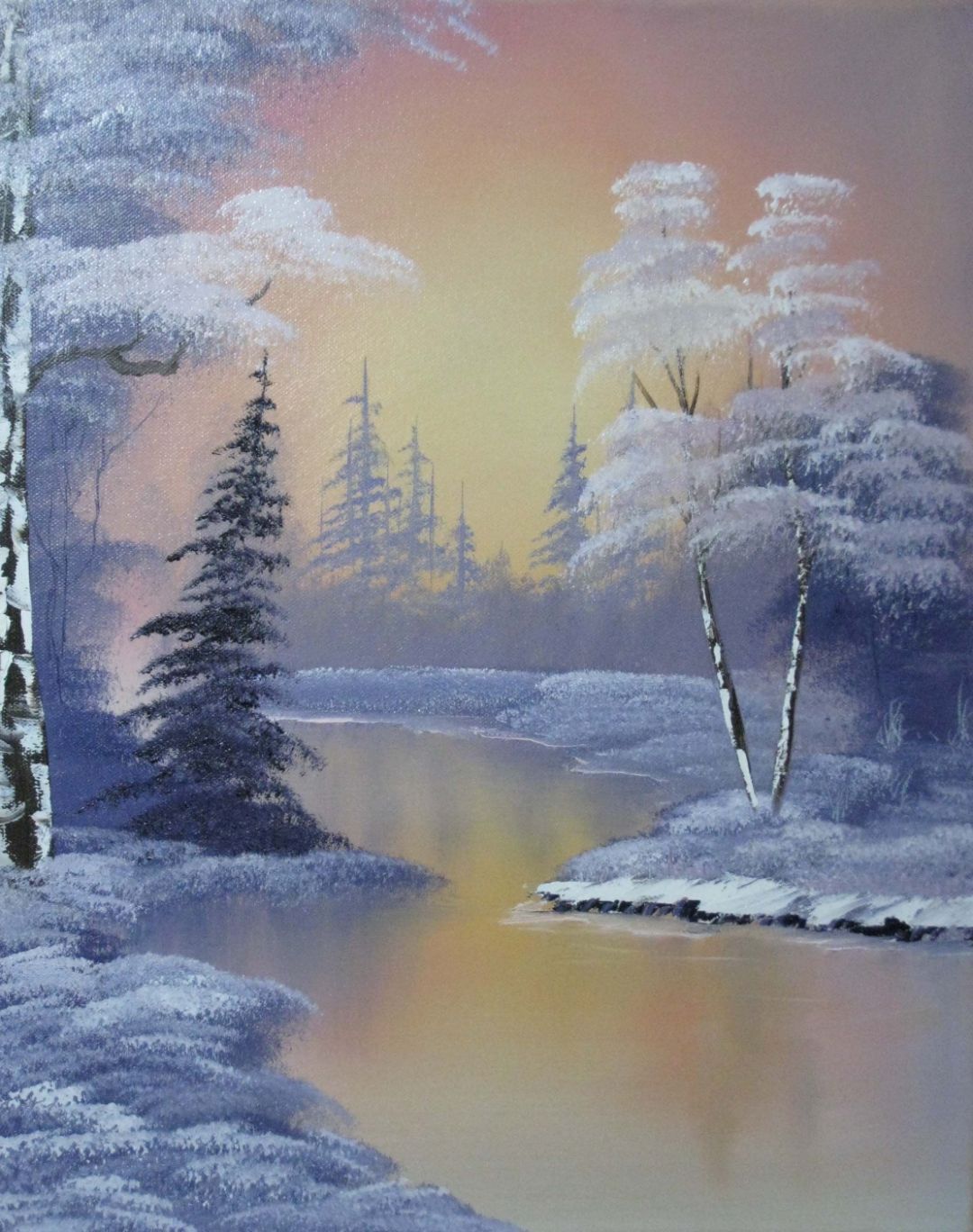 C.Fiedler-Winterlandschaft/Frostiger Morgen